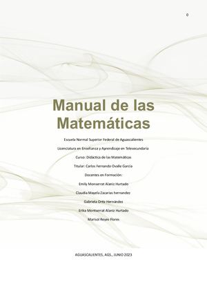 Manual De Matemáticas