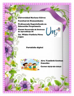 Portafolio Digital de Desarrollo de Destrezas de Aprendizaje