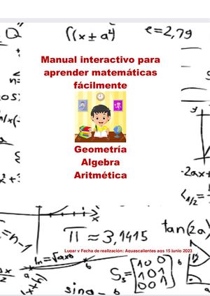 Guía Interactiva para El Alumno Geometría, Algebra Y Aritmetica