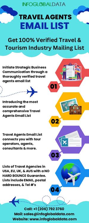 Initiate Strategic Business Communication through a thoroughly verified travel agents email list