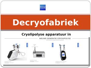 cryolipolyse opleiding in Nederland en België