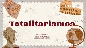 LOS TOTALITARISMOS: EL NAZISMO DE HITLER Y EL FASCISMO DE MUSSOLINI