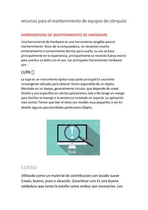 Herramientas De Computadora