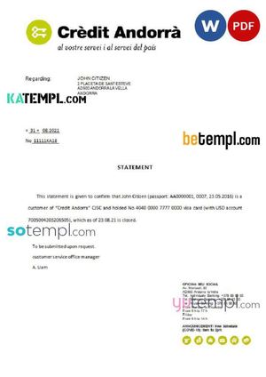 Andorra Credit Andorrabank Closurereference