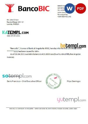 Angola Bancobic Reference