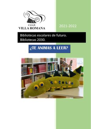Proyecto Biblioteca De Futuro Ceip Villa Romana