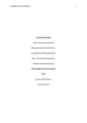 CurrÍculo Nacional- EGB Y BGU