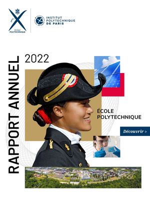 ECOLE POLYTECHNIQUE RAPPORT ANNUEL 2022