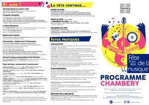 Fête de la musique 2023 - Le programme