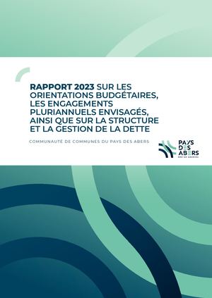Rapport d’orientations budgétaires 2023