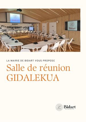 Plaquette Salle Gidalekua