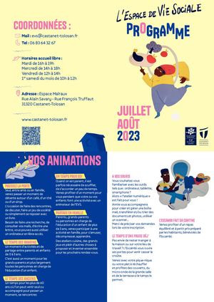 Programme Evs #2 Juillet Août