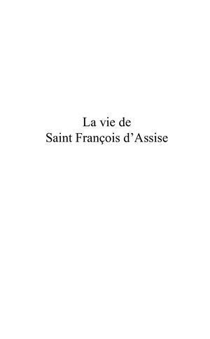 Vie de saint François d'Assise
