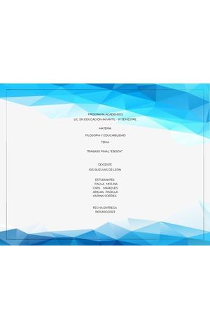 Trabajo final - ebook - Licenciatura en educación infantil Tercer semestre.