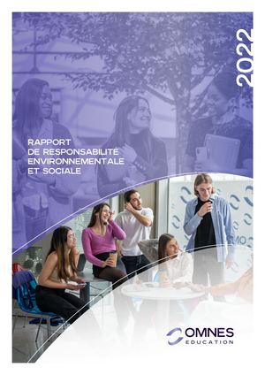 OMNES EDUCATION - Rapport RSE 22