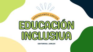 Educación Inclusiva