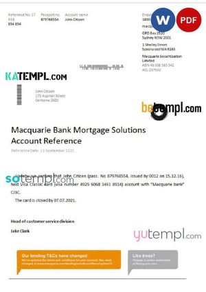 Australia Macquarie Closurereference