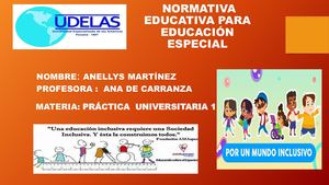 Normativa Educativa Para Educación Especial