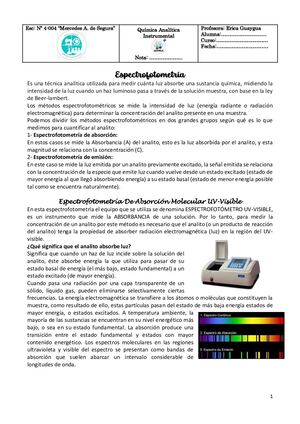 Trabajo Práctico Espectroscopia De Absorción Molecular
