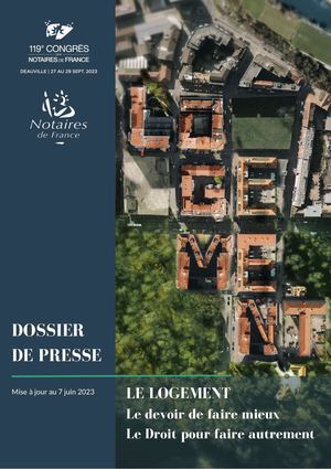 DP 119e Congrès des Notaires de France - le logement