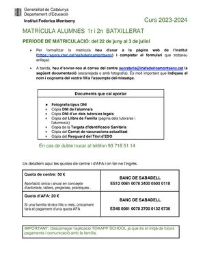 Informació Matricula Batx Web 23 24