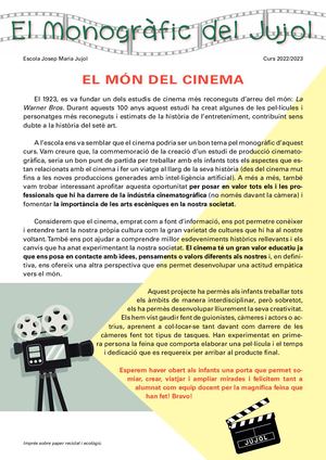 Revista Jujol - El món del Cinema - 2022 2023
