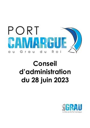 Dossier Conseil d'Administration 28.06.23