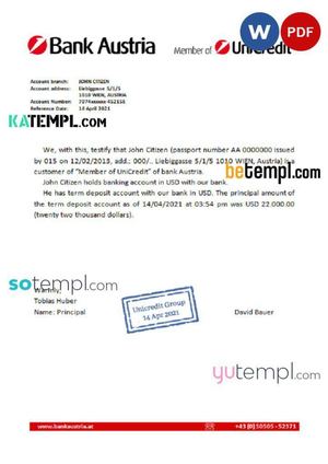 Austria Bank Austria Reference