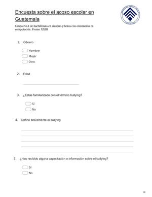 Encuesta Acoso Escolar