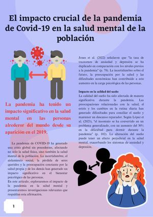 Calaméo - El impacto crucial de la pandemia de Covid-19 en la salud ...