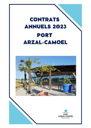 Livret Contrats Annuels Sans Mensuel Et Manutention 2023