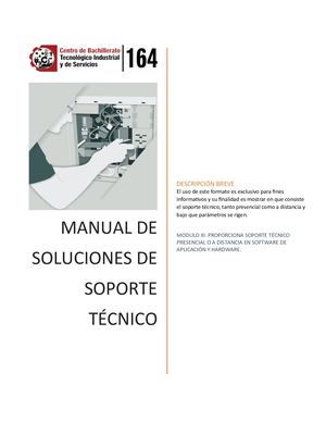 Manual De Soporte Tecnico