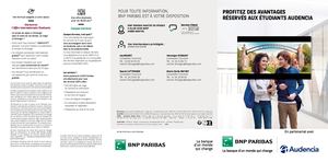 Flyer Audencia BNP Paribas 2023