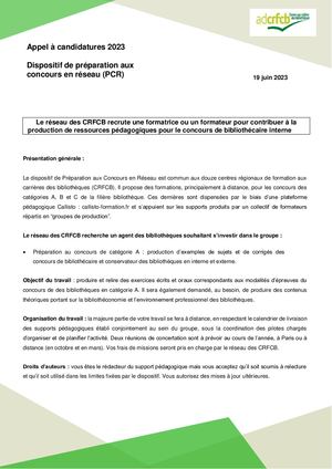 Appel A Candidature Gpa 2023