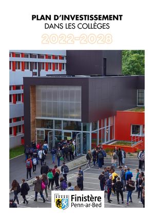 Plan d'investissement dans les collèges du Finistère 2022-2028