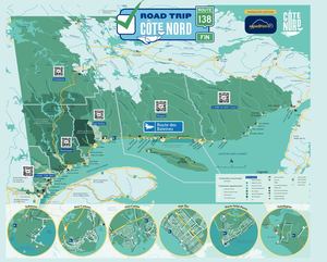 Carte touristique de la Côte-Nord 2023