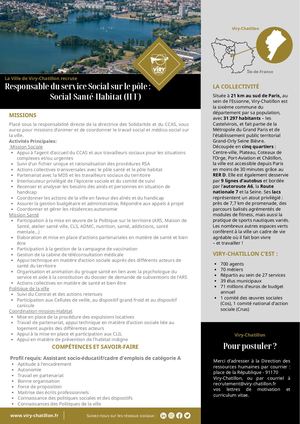 Annonce Responsable Du Service Social