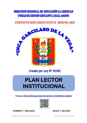 TEXTOS SELECCIONADOS (PLAN LECTOR 3-5)