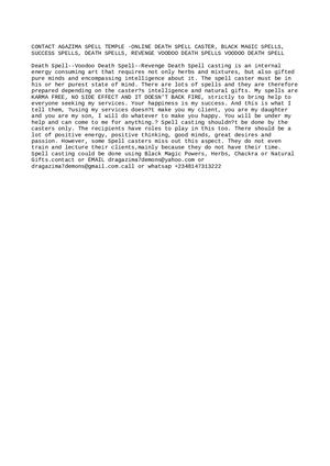 100% DEATH SPELLS IN AUSTRALIA,UK ( +256759549144 } POWERFUL DEATH SPELL in /USA <<CANADA INSTANT DEATH SPELL UK REVENGE SPELL CASTER IN USA UAE AUSTRALIA.