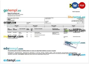 Romania Raiffeisen bank account closure reference letter template in Word and PDF format