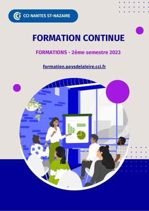 Catalogue CCI Formation Continue : 2ème semestre 2023