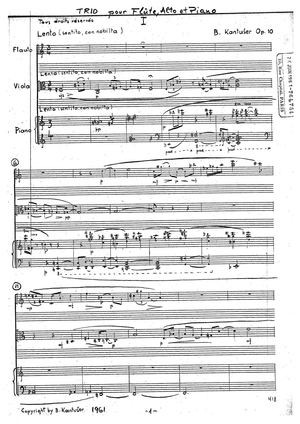 La Musique de Božidar Kantušer (2.) 1961-1969