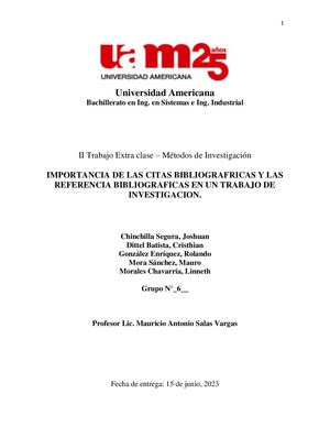 Trabajo Extra Clase 2 Grupo #6