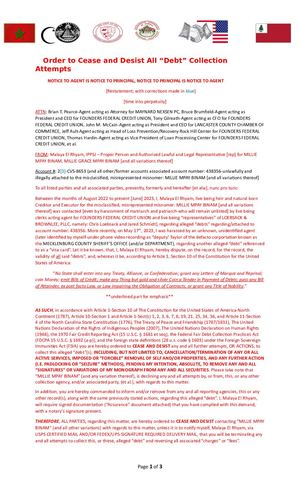 Cease and Desist Order -Brian T. Pearce Maynard Nexsen PC And Others For FOUNDERS Visa- 06 12 2023 CORRECTED - Malaya El Rhyam