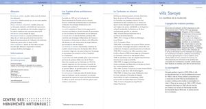 Document de visite Villa Savoye CMN