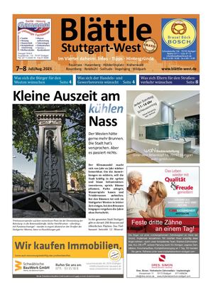 Blättle Stuttgart-West 7–8/2023