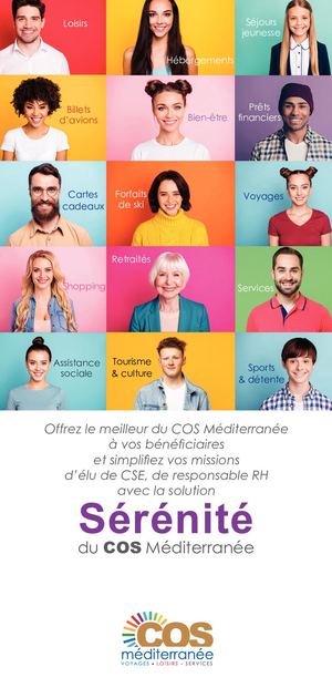 "Sérénité" Offrez le meilleur du COS Méditerranée à vos bénéficiaires  / 151122