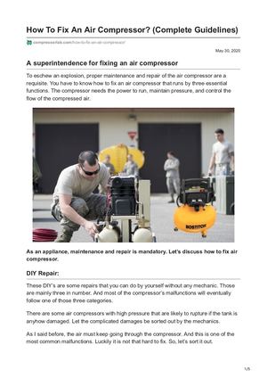Calaméo - Compressorlab Com How To Fix An Air Compressor Complete