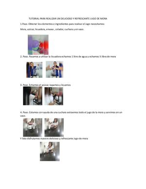 TUTORIAL JUGO DE MORA
