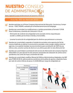 Nuestro Consejo De Administración Ed 42,